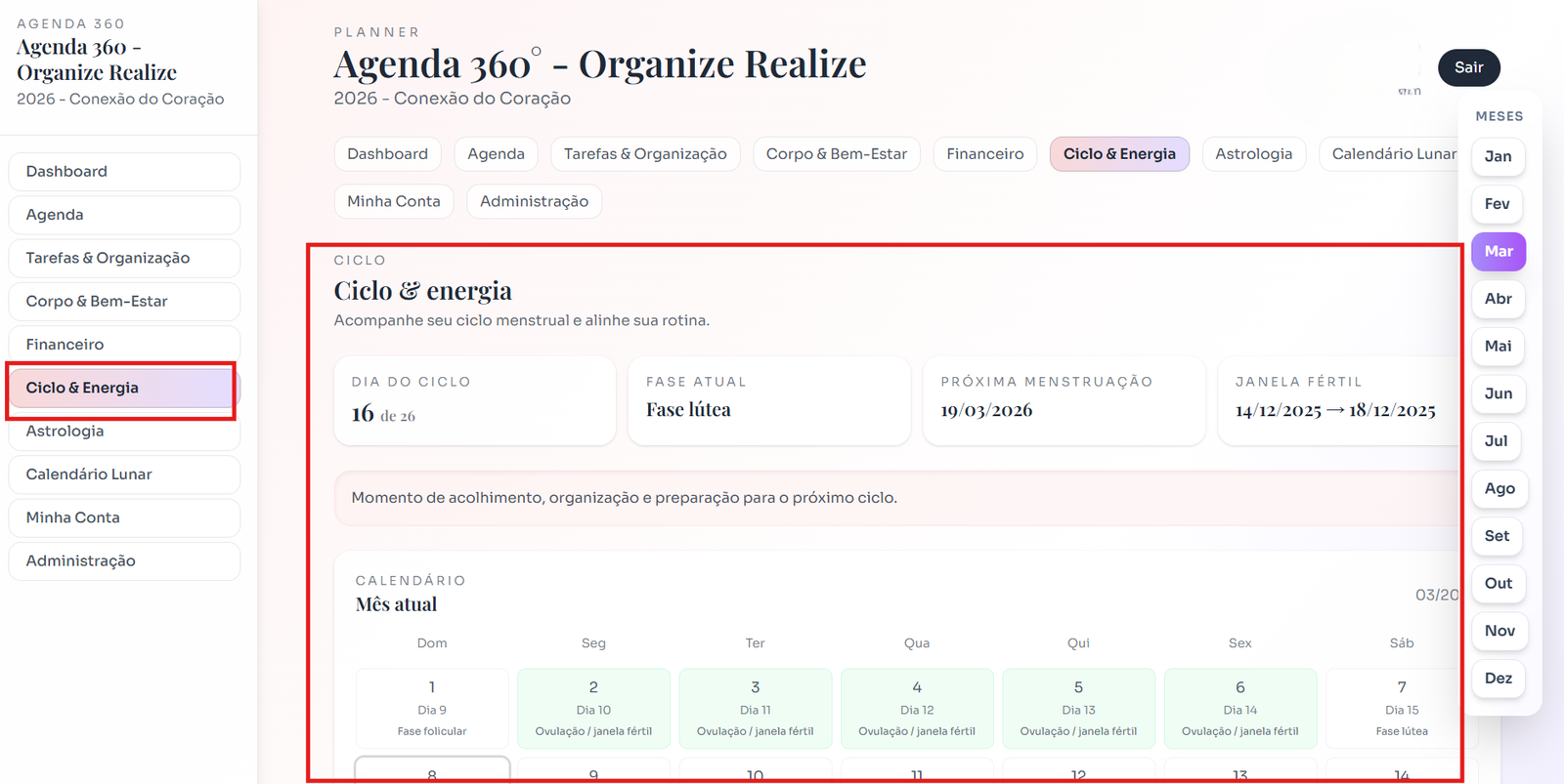 Print da tela - Ciclo & Energia